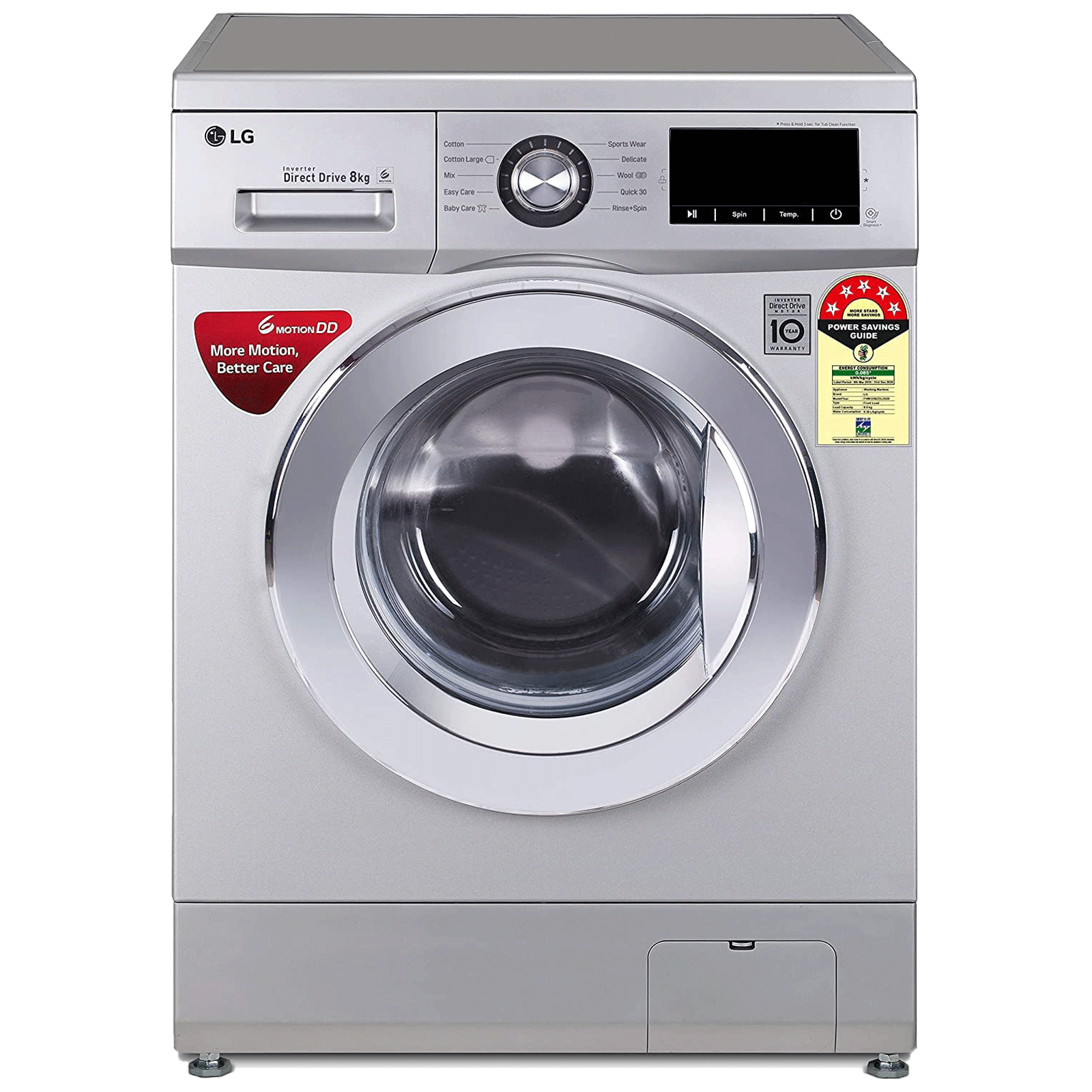 Lg 8kg fully automatic deals washing machine price